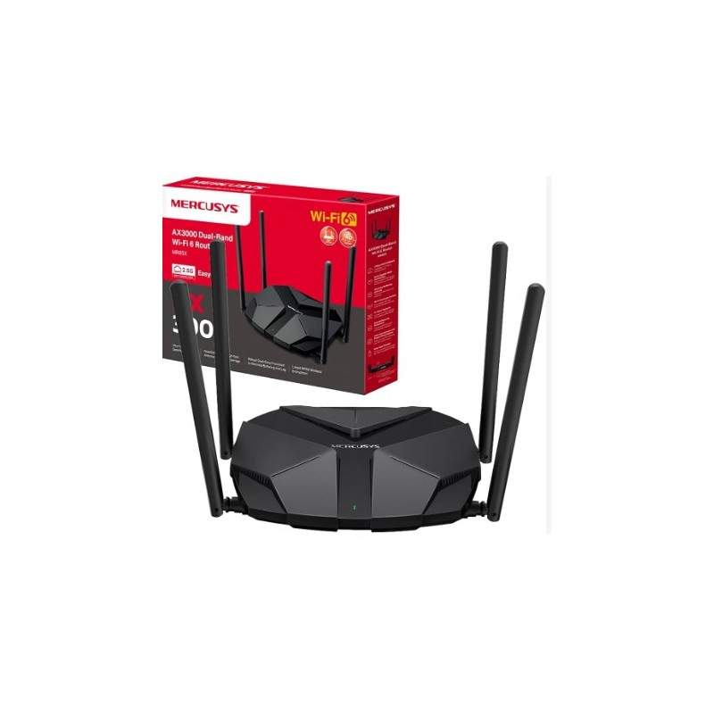 MERCUSYS WIFI6 AX3000 GB 4ANT MR85X