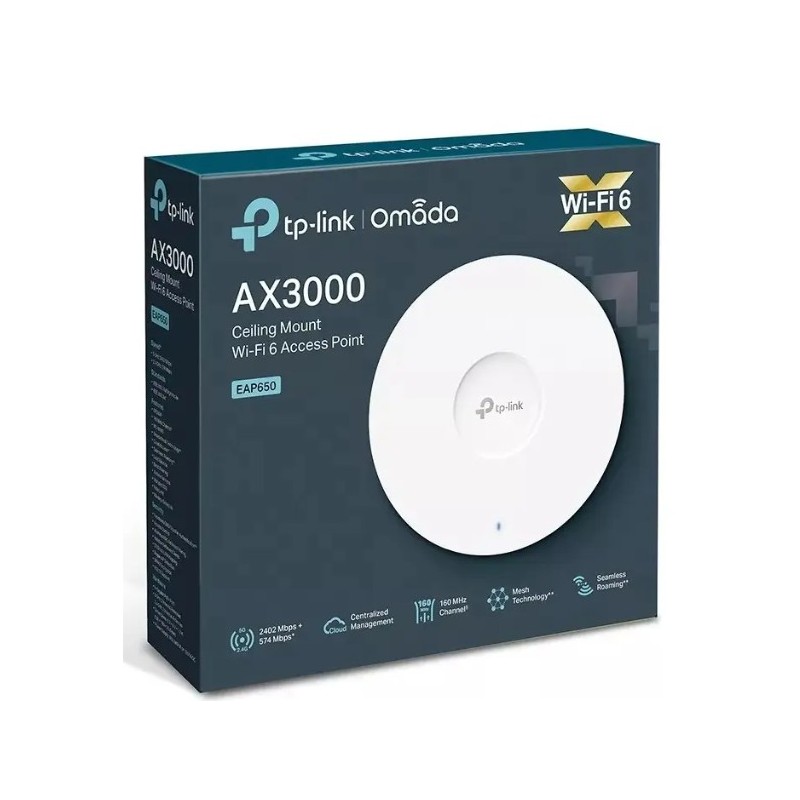 ACCESS POINT TPLINK EAP650 AX3000 GIGABIT CEILING