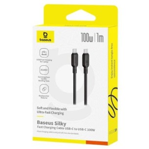 CB000114-BK 100W CABLE CARGA RAPIDA TYPE C TO C